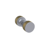 Rubinet Shower Door Knob (set) Satin Chrome