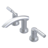 Rubinet Widespread Lav. Set. (less drain) Satin Chrome
