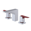 Rubinet Widespread Lav. Set. (less drain) Satin Chrome