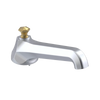Rubinet Tub Filler Spout Deck Mount Satin Chrome