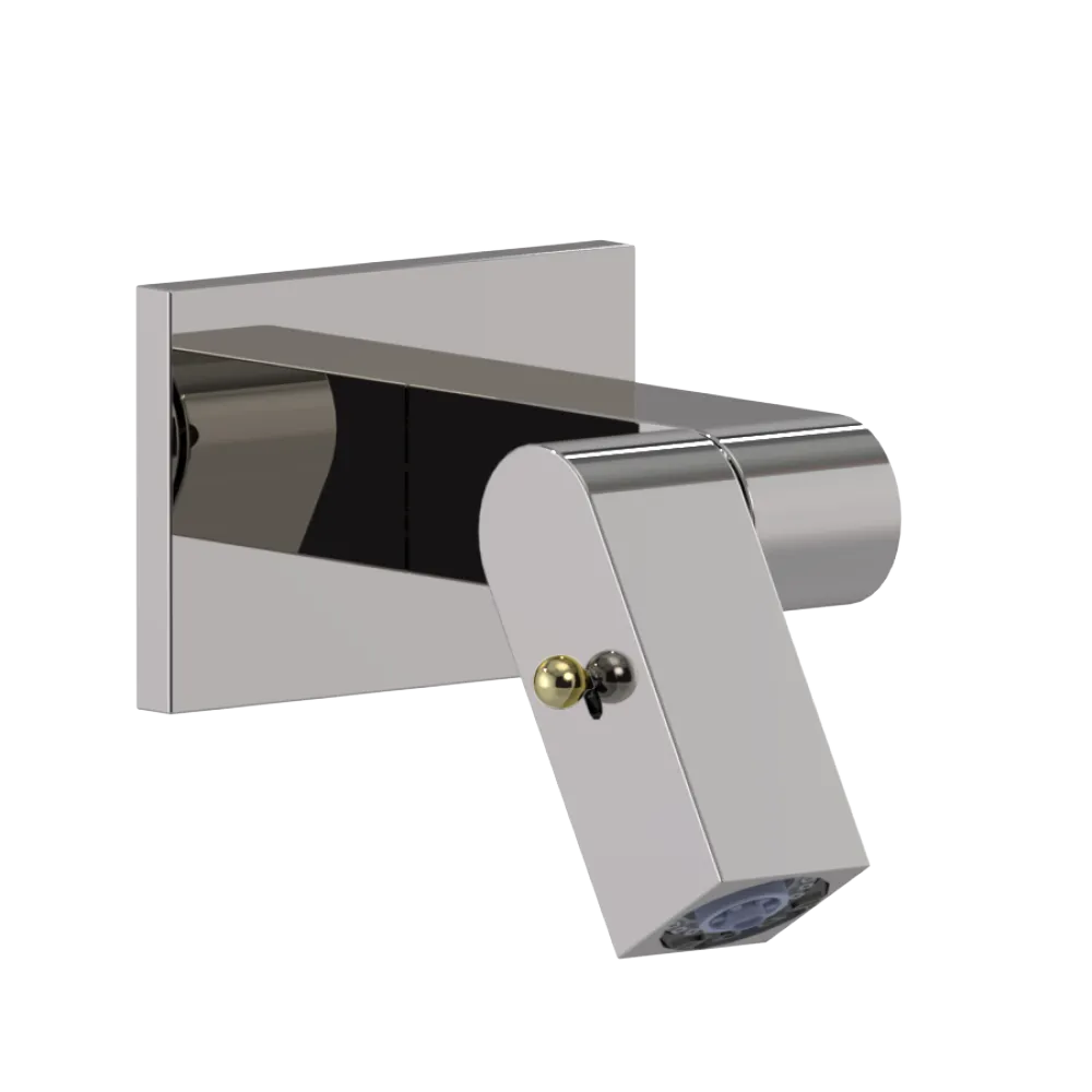 Rubinet Wall Mount Bidet & Foot Rinse with Dual Function Spray Polished Nickel