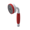 Rubinet 3 Function Hand Held Shower Only Matt White