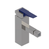 Rubinet Single Control Bidet Fitting (less drain) Polished Nickel