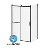 Kalia K3 48 x 77” sliding shower door with 36" return panel with towel bar - KP protective film – DR2057-160-004-001/DR2060-160-004