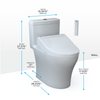 Toto Aquia® Iv Washlet®+ C5 One-Piece Toilet - 1.28 & 0.9 Gpf