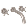 Perrin & Rowe Holborn Wall Mount 3-Hole Tubular Spout Tub Set