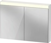 Duravit Light & Mirror 39 3/4" x29 7/8" 1 Left 1 Right Hinge 2 Door LED Rectangular Medicine Cabinet in Aluminum – LM7842
