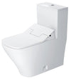 Duravit Durastyle Dual Flush One Piece Toilet White + Sensowash Bidet Slim Seat #D40534 - Golzar Home