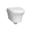 DXV Cossu® Wall-Hung Elongated Toilet Bowl with Seat – Canvas White