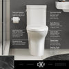 DXV Equility® One-Piece Chair Height Right-Hand Trip Lever Elongated Toilet with Seat – Canvas White