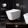 DXV® Modulus Wall-Hung Elongated Toilet Bowl with Seat – Canvas White