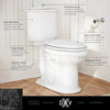DXV Oak Hill® Two-Piece Chair Height Elongated Toilet with Seat – Canvas White