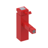 Rubinet Single Control Bidet Fitting (less drain) Red