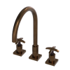 Rubinet Widespread Kitchen Set Tuscan Brass