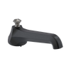 Rubinet Tub Filler Spout Deck Mount Matt Black