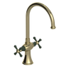Rubinet Two Handle Single Hole Kitchen Set Natural Brass
