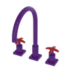 Rubinet Widespread Kitchen Set Purple Haze