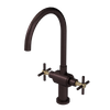 Rubinet Two Handle Single Hole Kitchen Set with LaSalle Spout Oil Rubbed Bronze