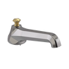 Rubinet Tub Filler Spout Deck Mount Polished Nickel