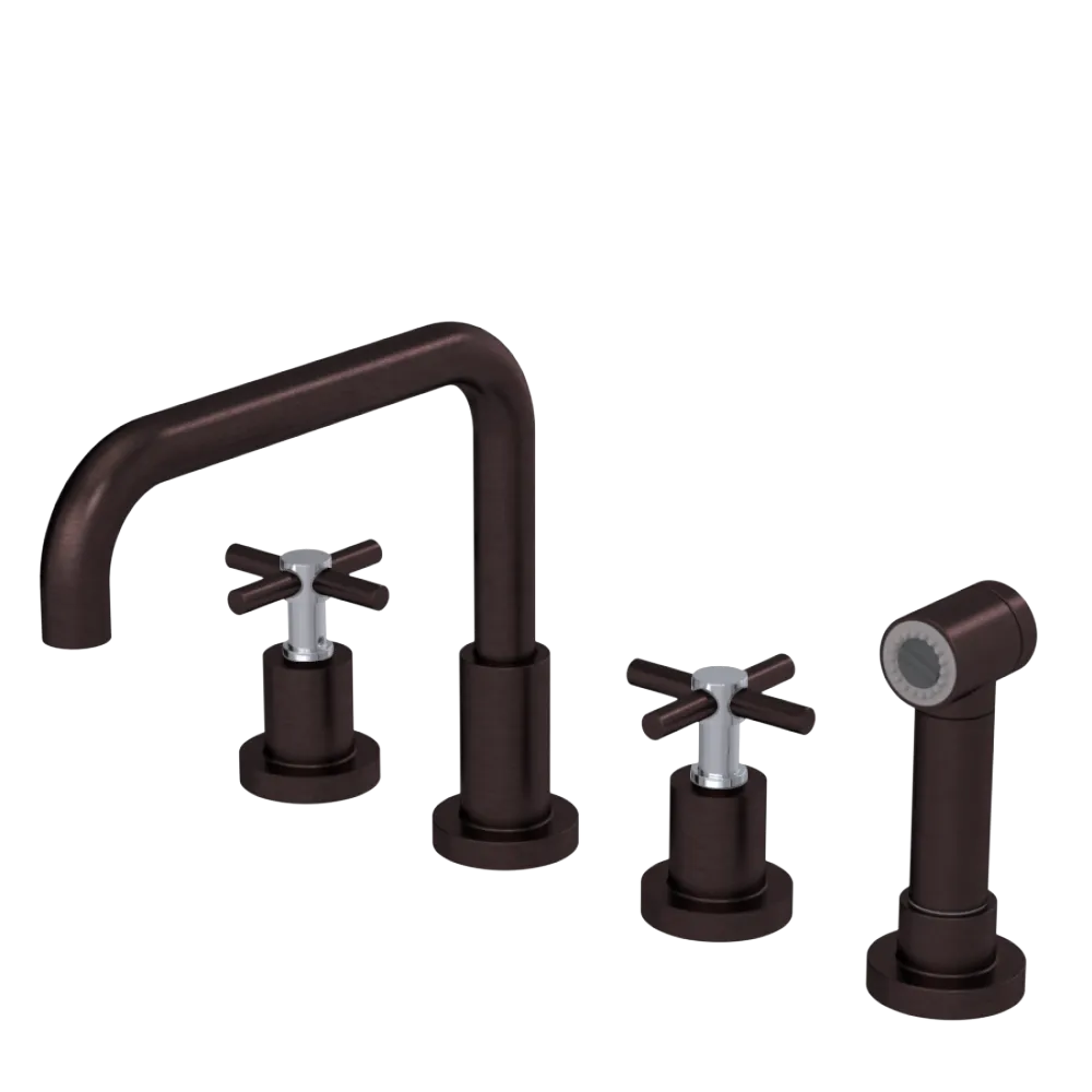 Rubinet Widespread Kitchen Set with Hand Spray Oil Rubbed Bronze