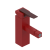 Rubinet Single Control Bidet Fitting (less drain) Maroon