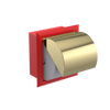 Rubinet RECESSED TOILET PAPER HOLDER Red