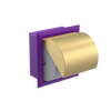 Rubinet RECESSED TOILET PAPER HOLDER Purple Haze