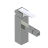 Rubinet Single Control Bidet Fitting (less drain) Satin Nickel