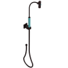 Rubinet Hand Held Shower Bidet with Extended Reach & Dual Function Spray Including Wall Bracket with Supply & Hose (Square) Oil Rubbed Bronze