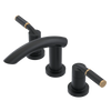 Rubinet Widespread Lav. Set. (less drain) Matt Black