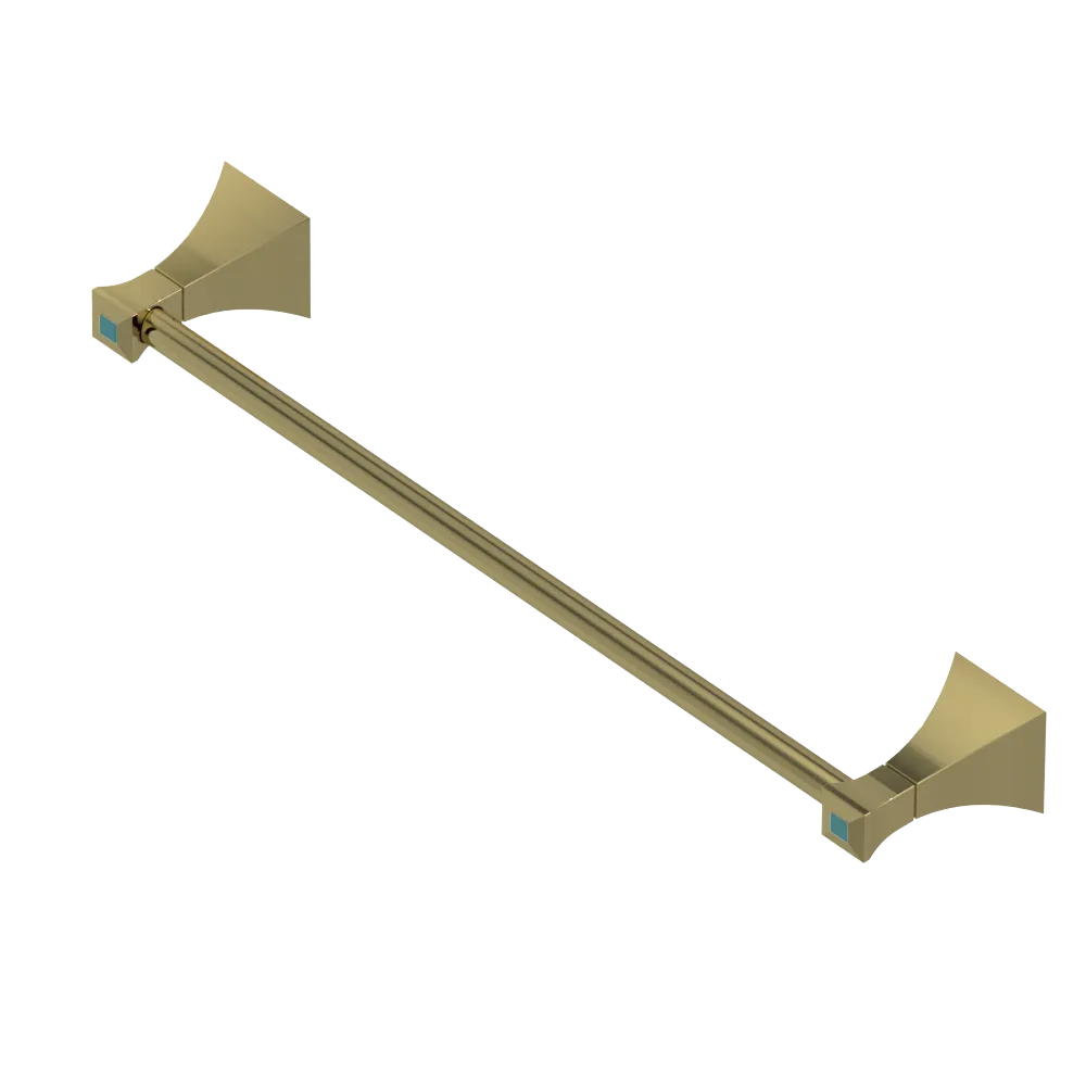Rubinet Towel Bar 24" Natural Brass