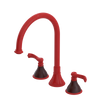 Rubinet Widespread Kitchen Set Red