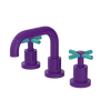 Rubinet Widespread Lav. Set. (less drain) Purple Haze