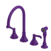 Rubinet Widespread Kitchen Set with Hand Spray Purple Haze