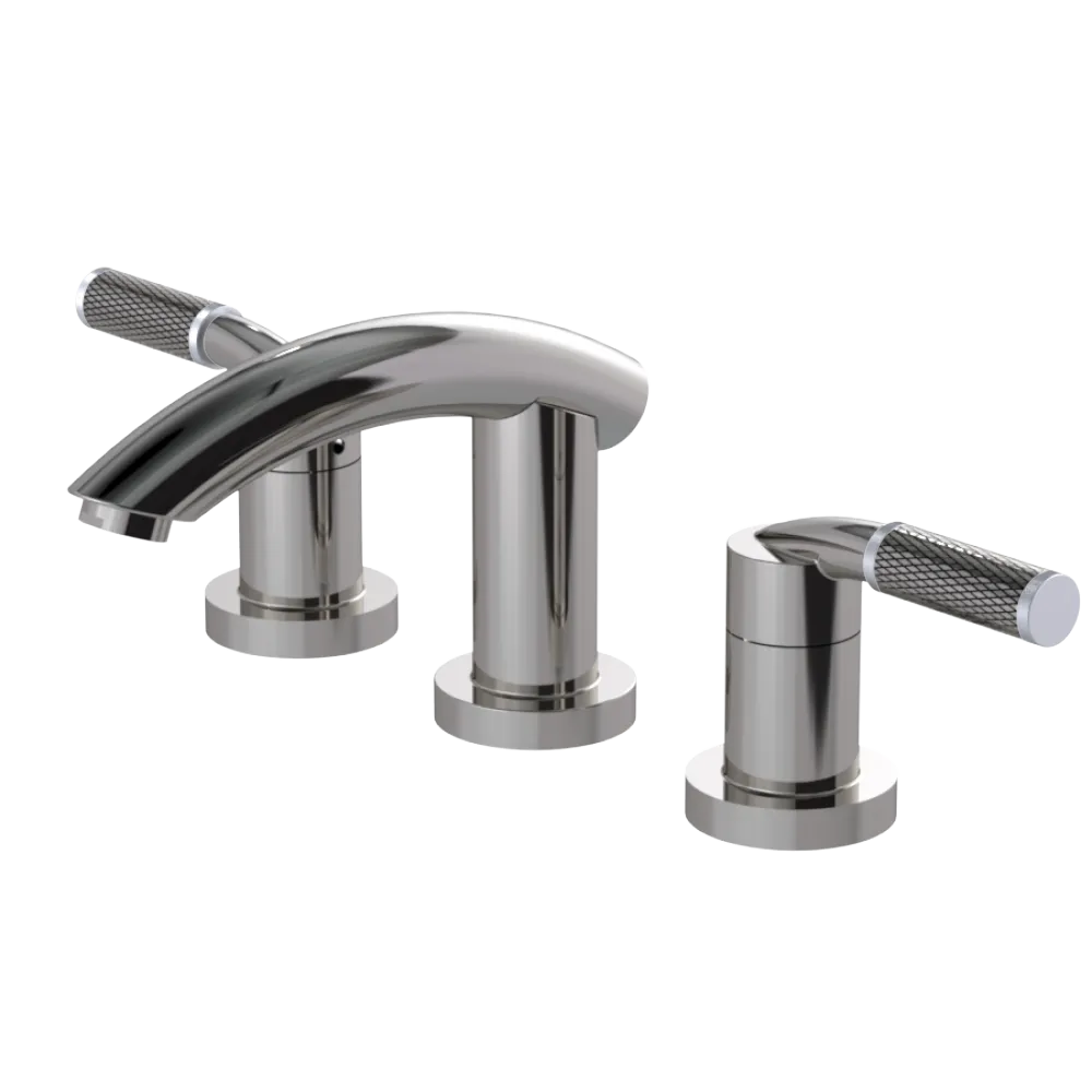 Rubinet Widespread Lav. Set. (less drain) Polished Nickel