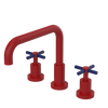 Rubinet Widespread Kitchen Set Maroon