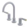 Rubinet Widespread Lav. Set. (less drain) Matt White