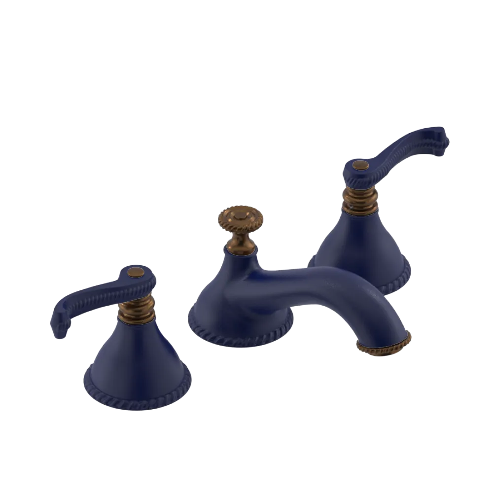 Rubinet Widespread Lav. Set. (less drain) Midnight Blue