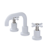 Rubinet Widespread Lav. Set. (less drain) White