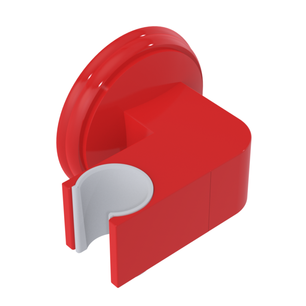 Rubinet Wall Bracket for Hand Held Shower Red