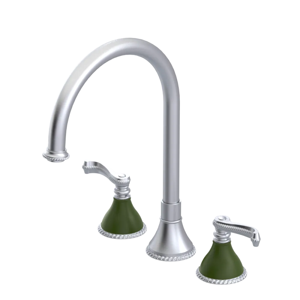 Rubinet Widespread Kitchen Set Satin Chrome