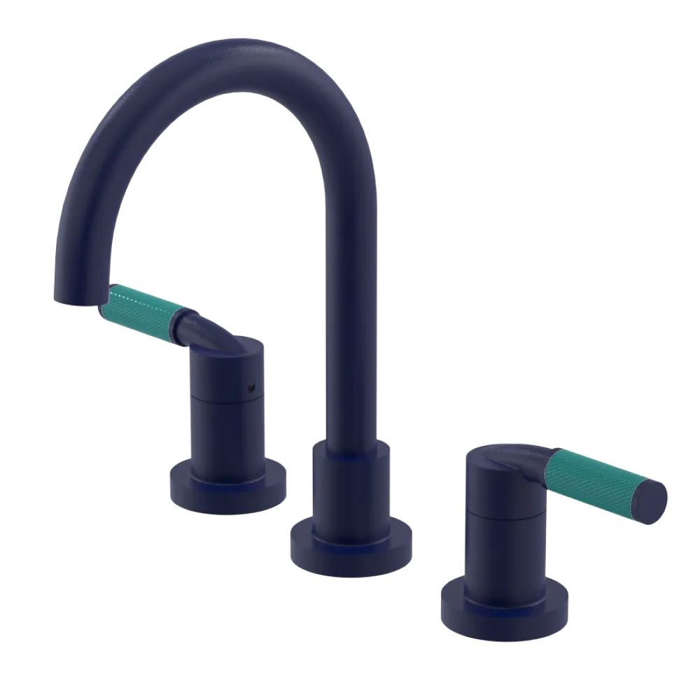 Rubinet Widespread Lav. Set. (less drain) Midnight Blue