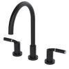 Rubinet Widespread Kitchen Set Matt Black