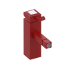 Rubinet Single Control Bidet Fitting (less drain) Maroon