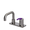 Rubinet 4" Centre Single Control Lav. Set. with Genesis spout (less drain) Polished Nickel