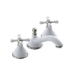 Rubinet Widespread Lav. Set. (less drain) White
