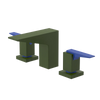 Rubinet Widespread Lav. Set. (less drain) Green Envy