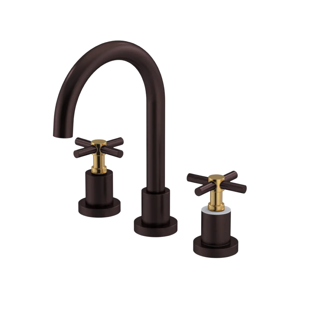 Rubinet Widespread Lav. Set. (less drain) Oil Rubbed Bronze
