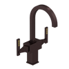 Rubinet Single Hole Dual Handle Lav. Set. (less drain) Oil Rubbed Bronze
