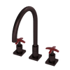 Rubinet Widespread Kitchen Set Oil Rubbed Bronze